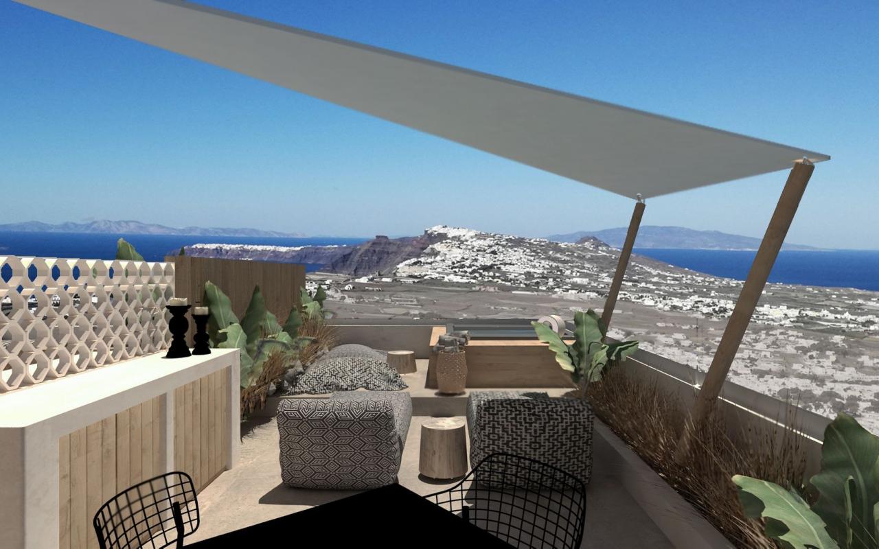 Santorini Soul U with Outdoor Hot Tub